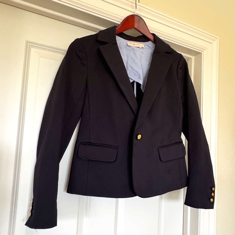 Tory Burch Blazer Navy Blue Size S